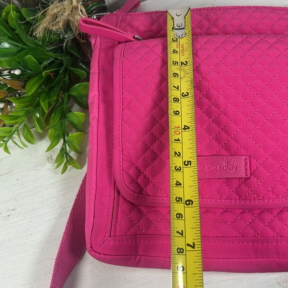 Vera Bradley Pink Quilted Crossbody Bag Barbie Pink Bag Vera Bradley Crossbody - Picture 13 of 15